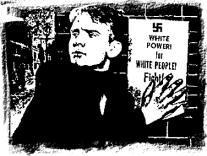image of white power poster